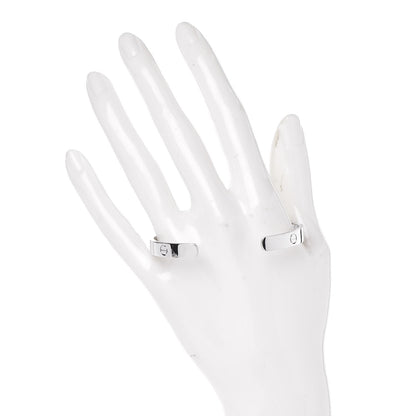 Cartier 18K White Gold LOVE Cuff Bracelet 18 2 of 5