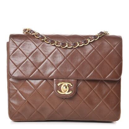 Chanel Lambskin Quilted Mini Square Flap Brown 1 of 17