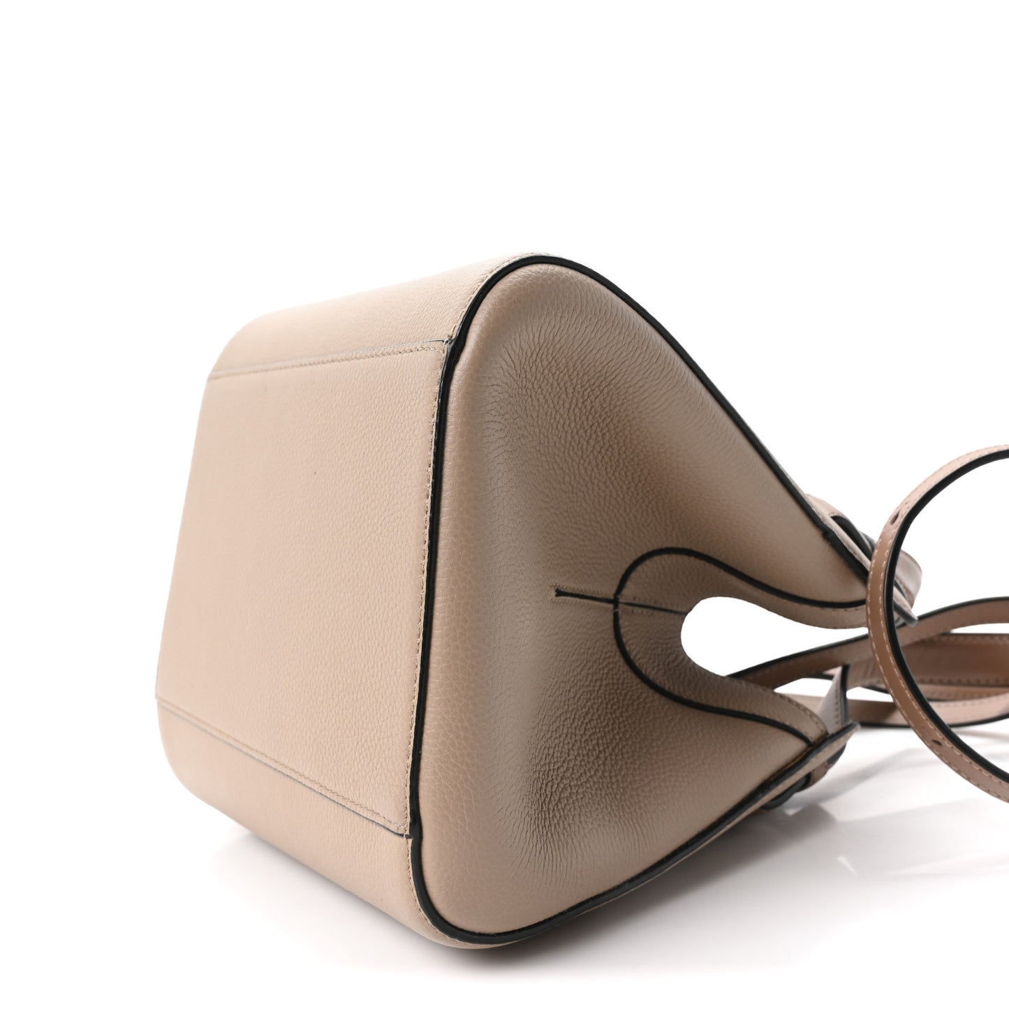Soft Grained Calfskin Small Hammock Nugget Shoulder Bag Sand Mink