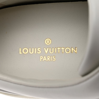 Louis Vuitton Calfskin Monogram Striped Frontrow Sneakers 38.5 White 7 of 11