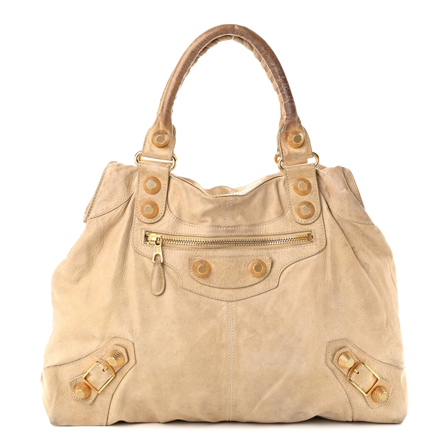 Agneau Giant 21 Gold Hardware Brief Praline