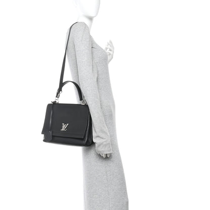 Louis Vuitton Soft Calfskin Lockme II Top Handle Black 2 of 11