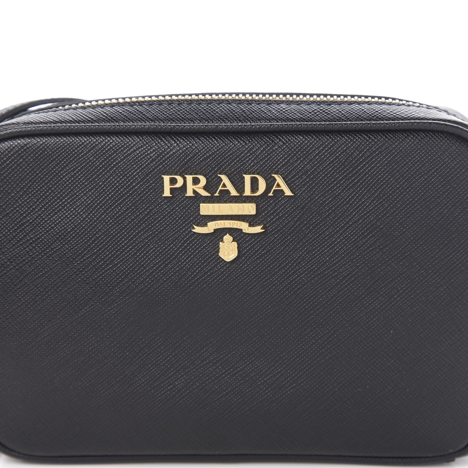 Prada Saffiano Lux Small Camera Crossbody Bag Black 8 of 8