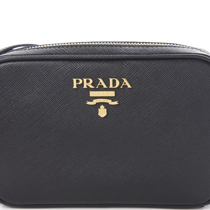 Prada Saffiano Lux Small Camera Crossbody Bag Black 8 of 8