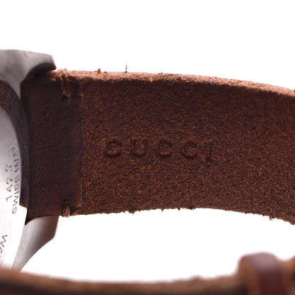 Gucci Stainless Steel Calfskin 44mm GG2570 Toscano Quartz Watch Black 6 of 9