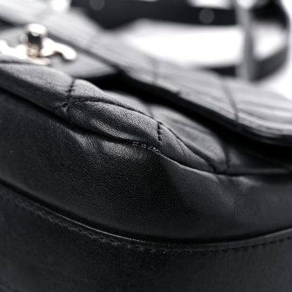 Chanel Lambskin Quilted Messenger Bag Black 8 of 21