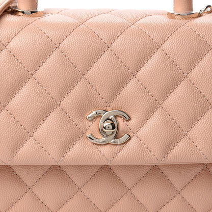 Chanel Caviar Quilted Mini Coco Handle Flap Light Pink 10 of 11