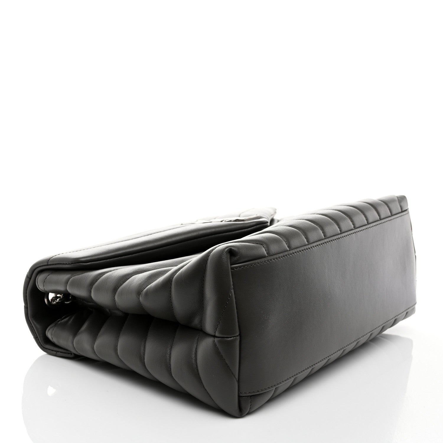 Saint Laurent Calfskin Y Quilted Monogram Medium Loulou Chain Satchel Earth 4 of 12