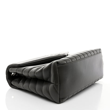 Saint Laurent Calfskin Y Quilted Monogram Medium Loulou Chain Satchel Earth 4 of 12