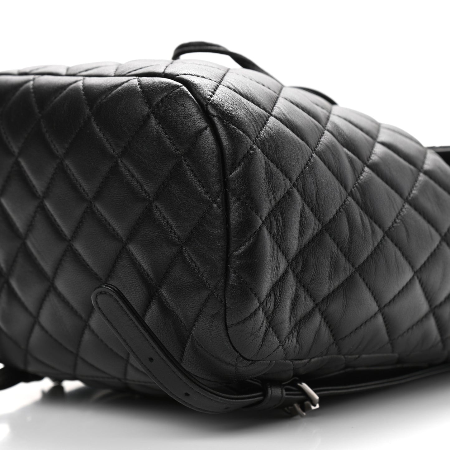 Lambskin Quilted Small Urban Spirit Backpack Black