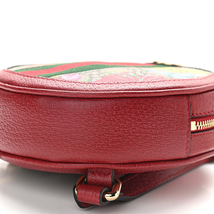 Gucci GG Supreme Monogram Web Flora Mini Ophidia Round Backpack Red 9 of 9
