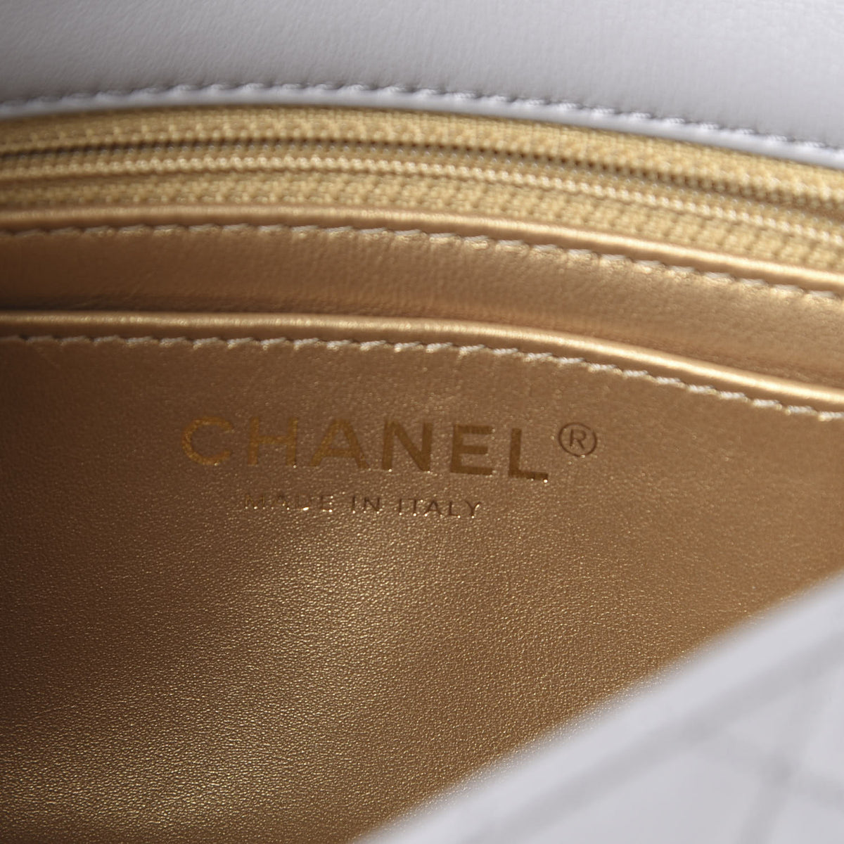 Chanel Lambskin Quilted Mini Pearl Crush Flap Light Grey 5 of 10