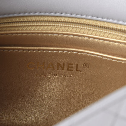 Chanel Lambskin Quilted Mini Pearl Crush Flap Light Grey 5 of 10