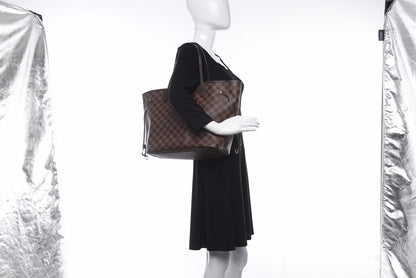 Louis Vuitton Damier Ebene Neo Neverfull MM Rose Ballerine 3 of 8