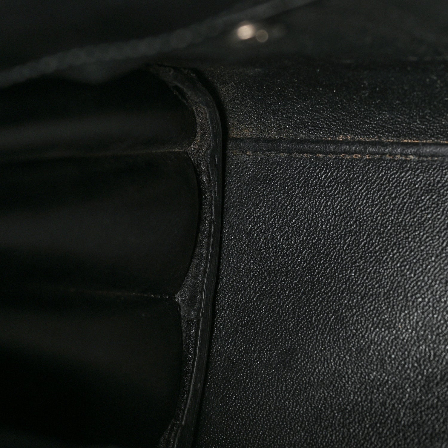 Saint Laurent Calfskin Crystal Embellished Nano Sac de Jour Black 10 of 12