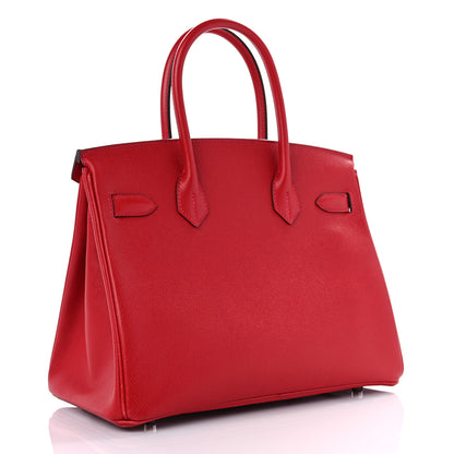 Hermes Epsom Birkin 30 Rouge Casaque 3 of 12