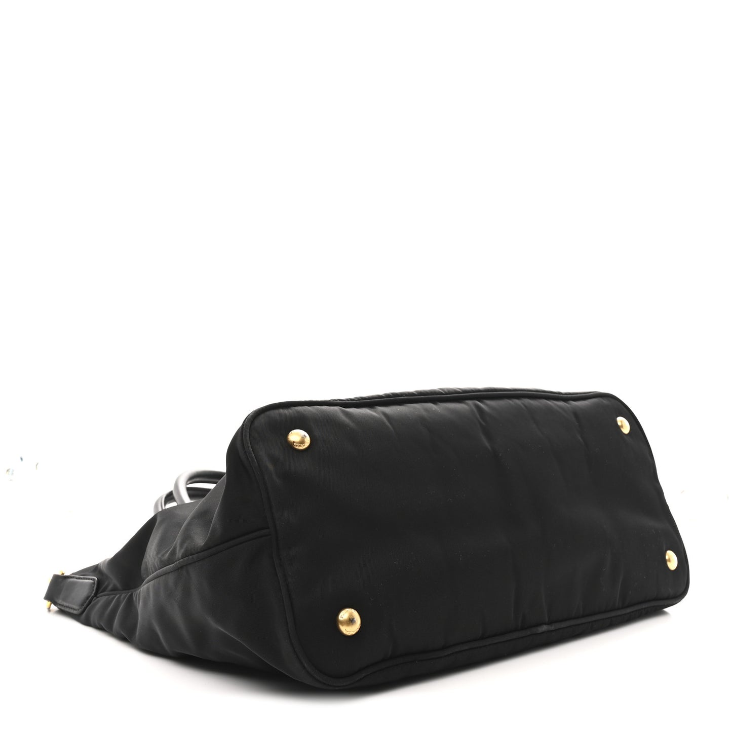 Tessuto Nylon Soft Calfskin Tote Black