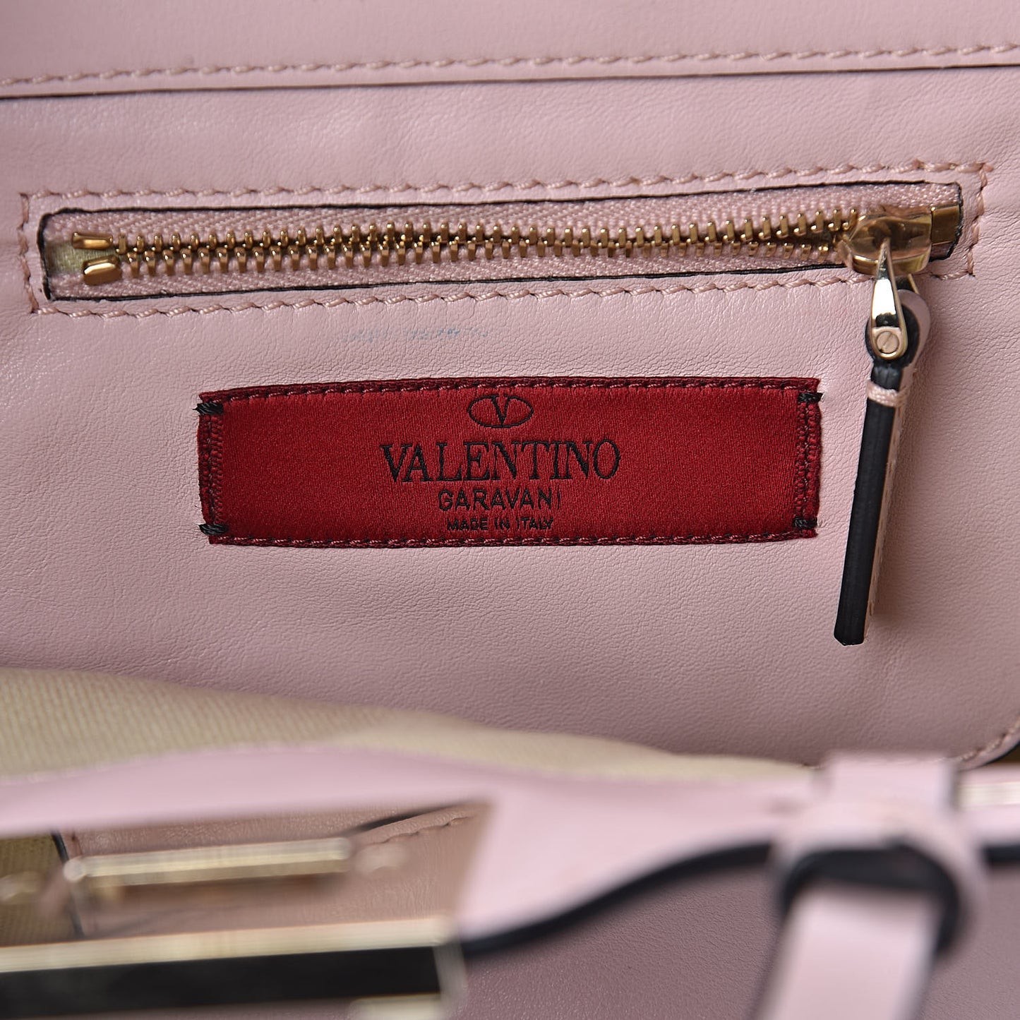 Vitello Mini Rockstud Tote Water Rose