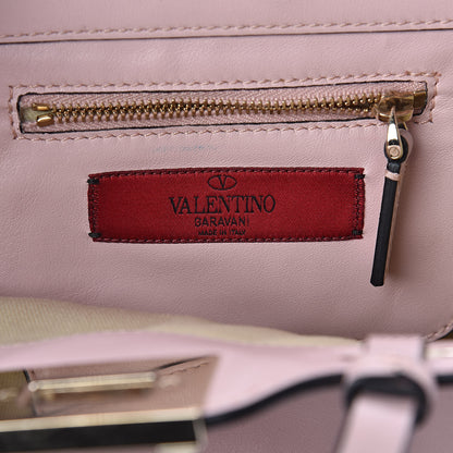 Valentino Garavani Vitello Mini Rockstud Tote Water Rose 6 of 9