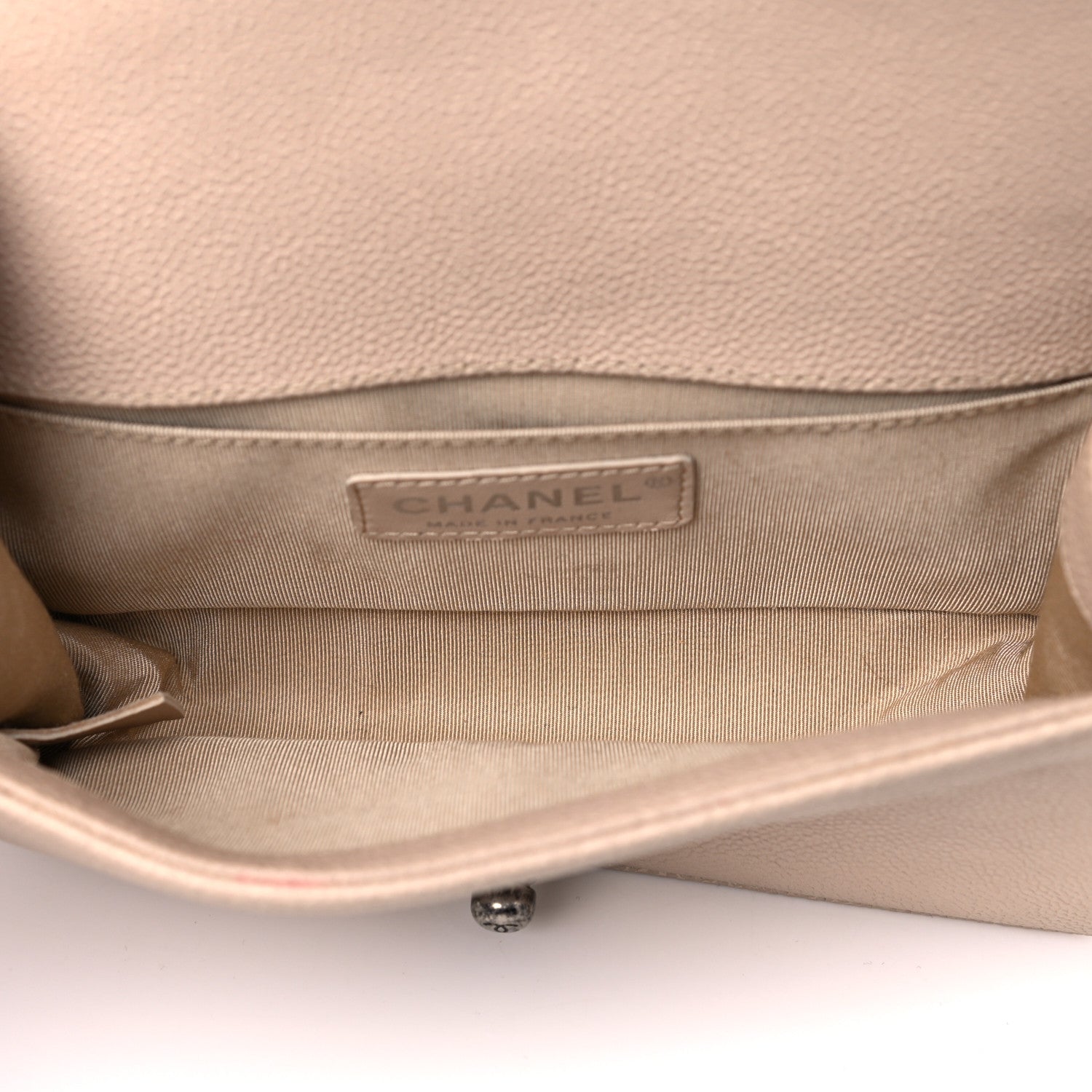 Chanel Caviar Quilted Small Boy Flap Light Beige 4 of 6