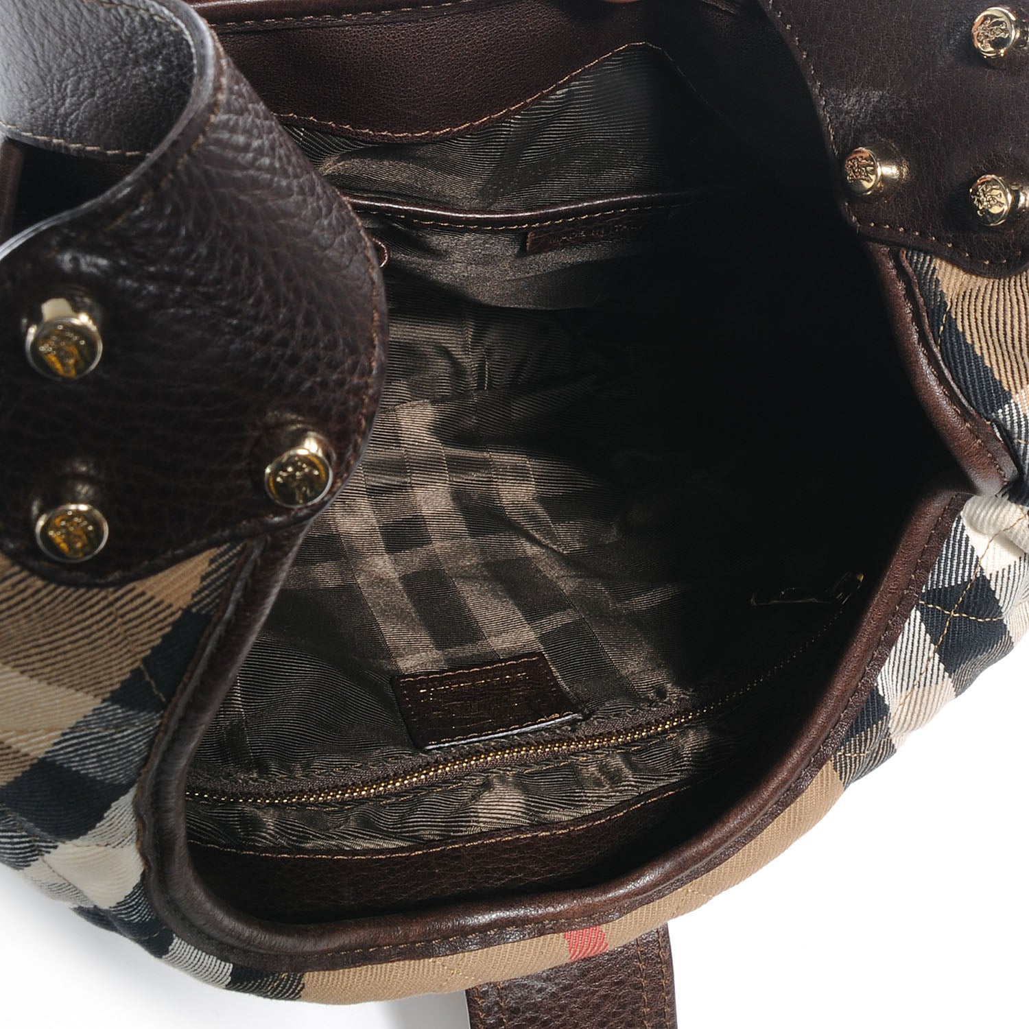 Burberry House Check Quilted Brook Hobo 5 of 9