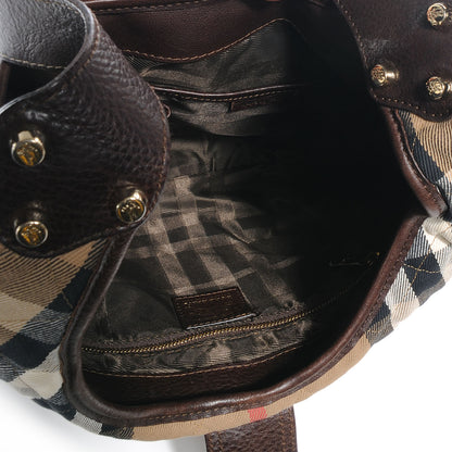 Burberry House Check Quilted Brook Hobo 5 of 9