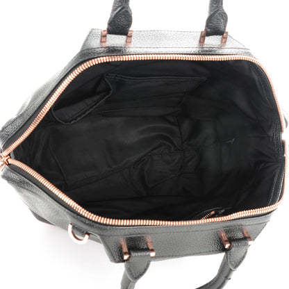 Alexander Wang Pebbled Calfskin Small Emile Black Rose Gold Hardware 5 of 8
