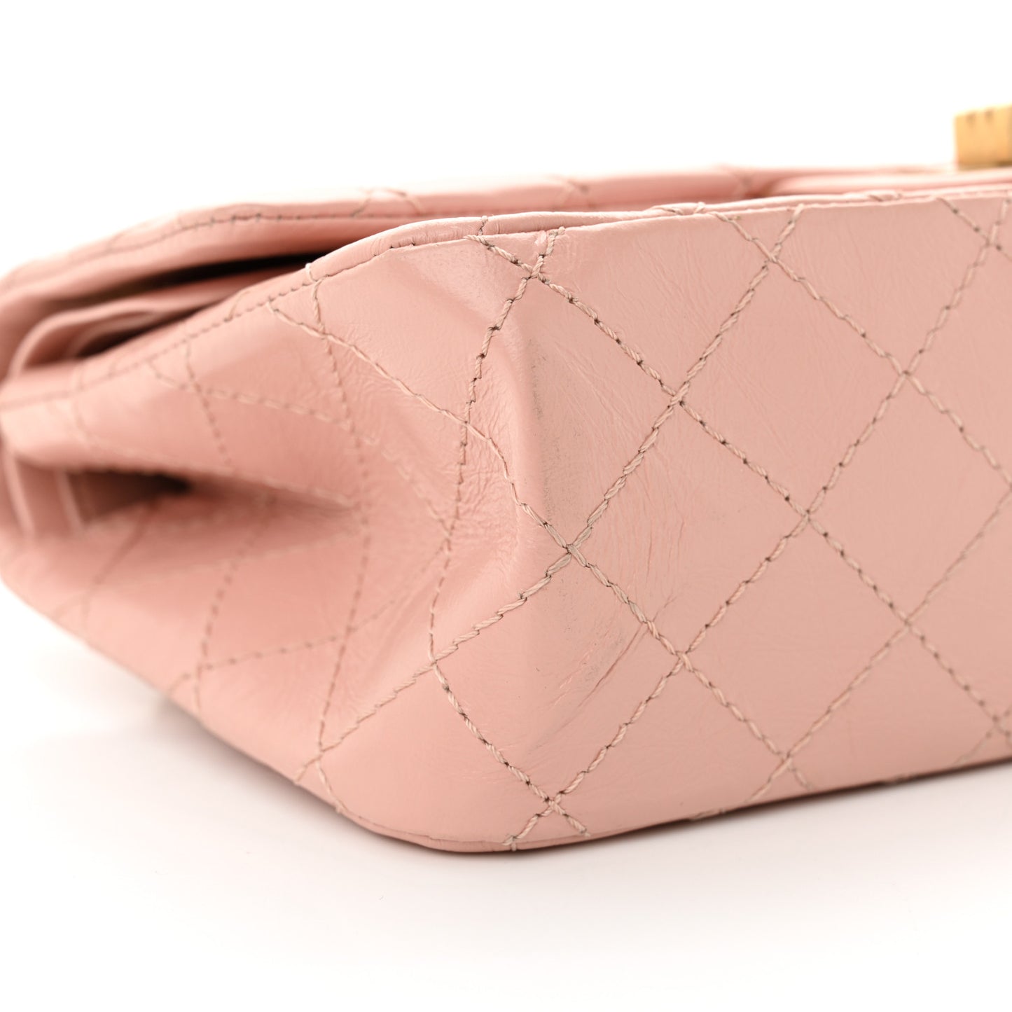 Aged Calfskin Quilted 2.55 Reissue 225 Flap Pink