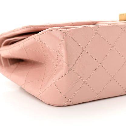 Chanel Aged Calfskin Quilted 2.55 Reissue 225 Flap Pink 9 of 10
