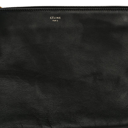 Celine Lambskin Large Trio Crossbody Bag Black 11 of 17
