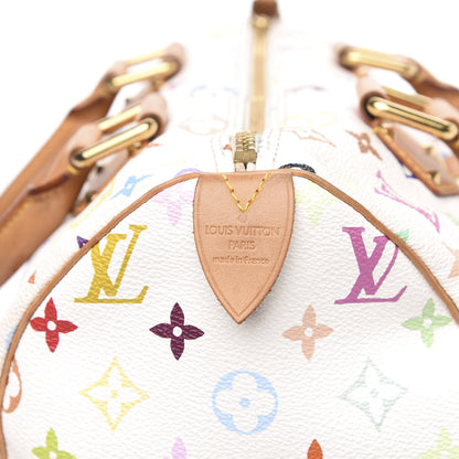 Louis Vuitton Monogram Multicolor Speedy 30 White 6 of 11