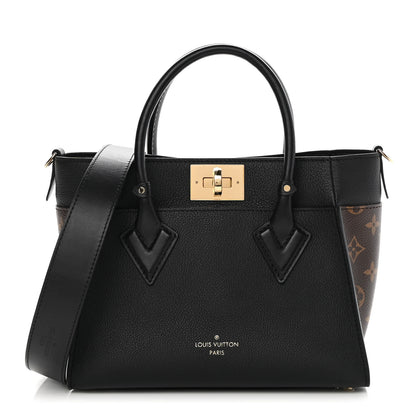 Louis Vuitton Calfskin Monogram On My Side PM Black 1 of 8