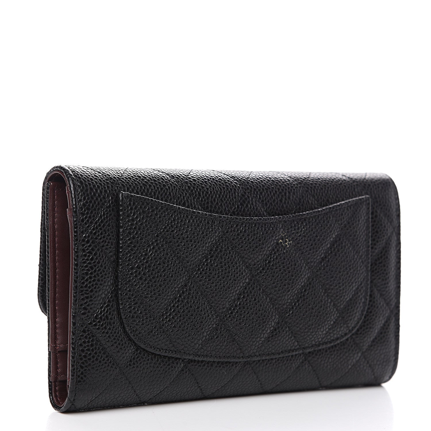 Chanel Caviar Quilted Large Flap Wallet Black 2 of 10