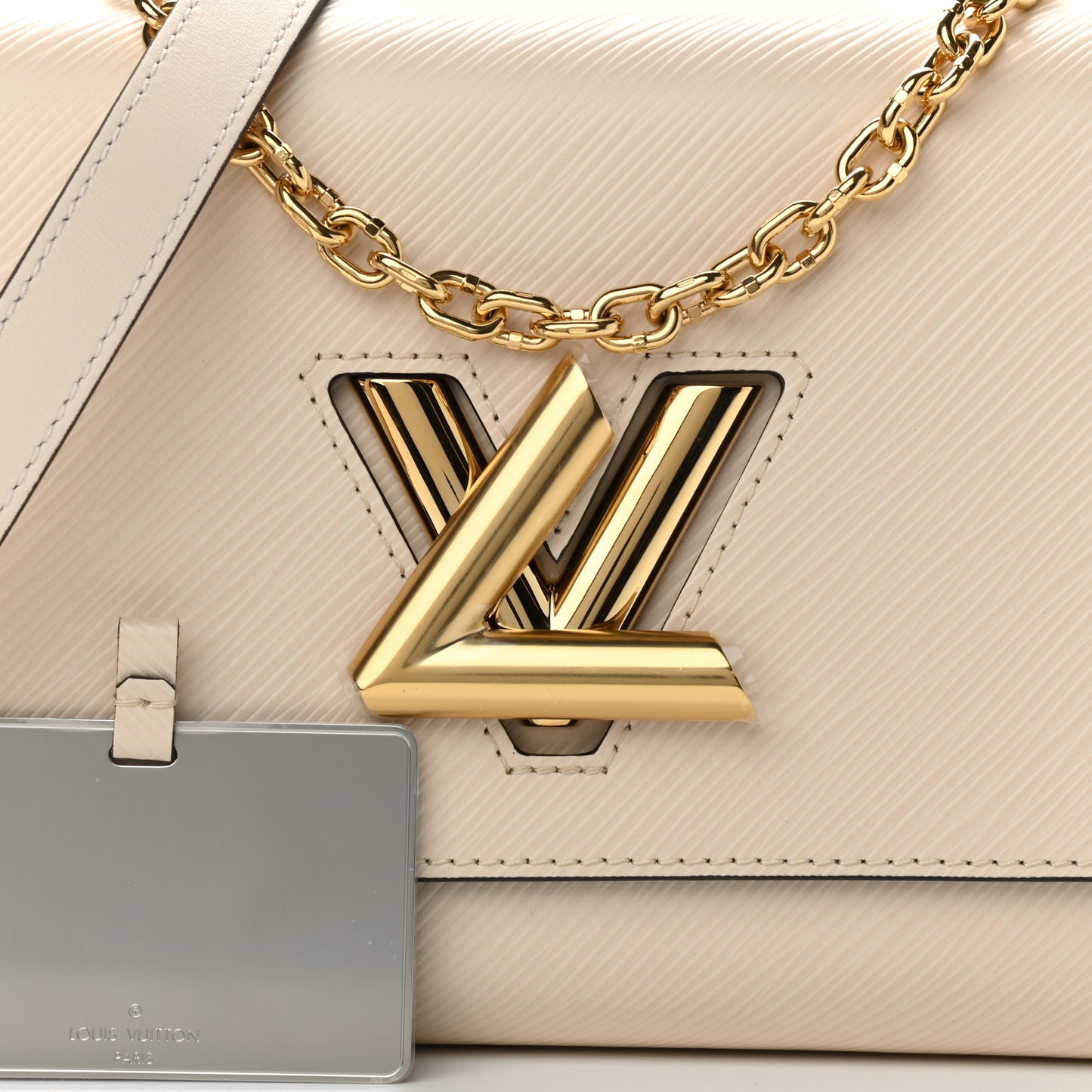 Epi Pillow Twist MM Shoulder Bag Cream