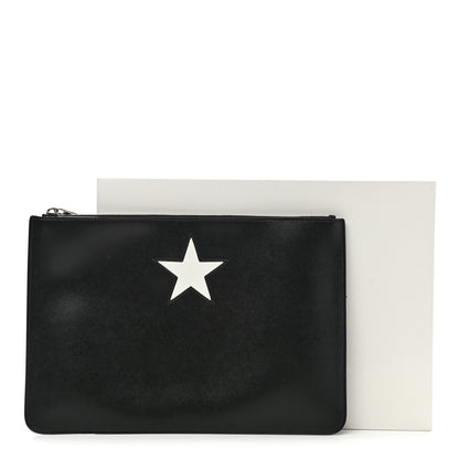Givenchy Smooth Calfskin Medium Star Pouch Black 8 of 8