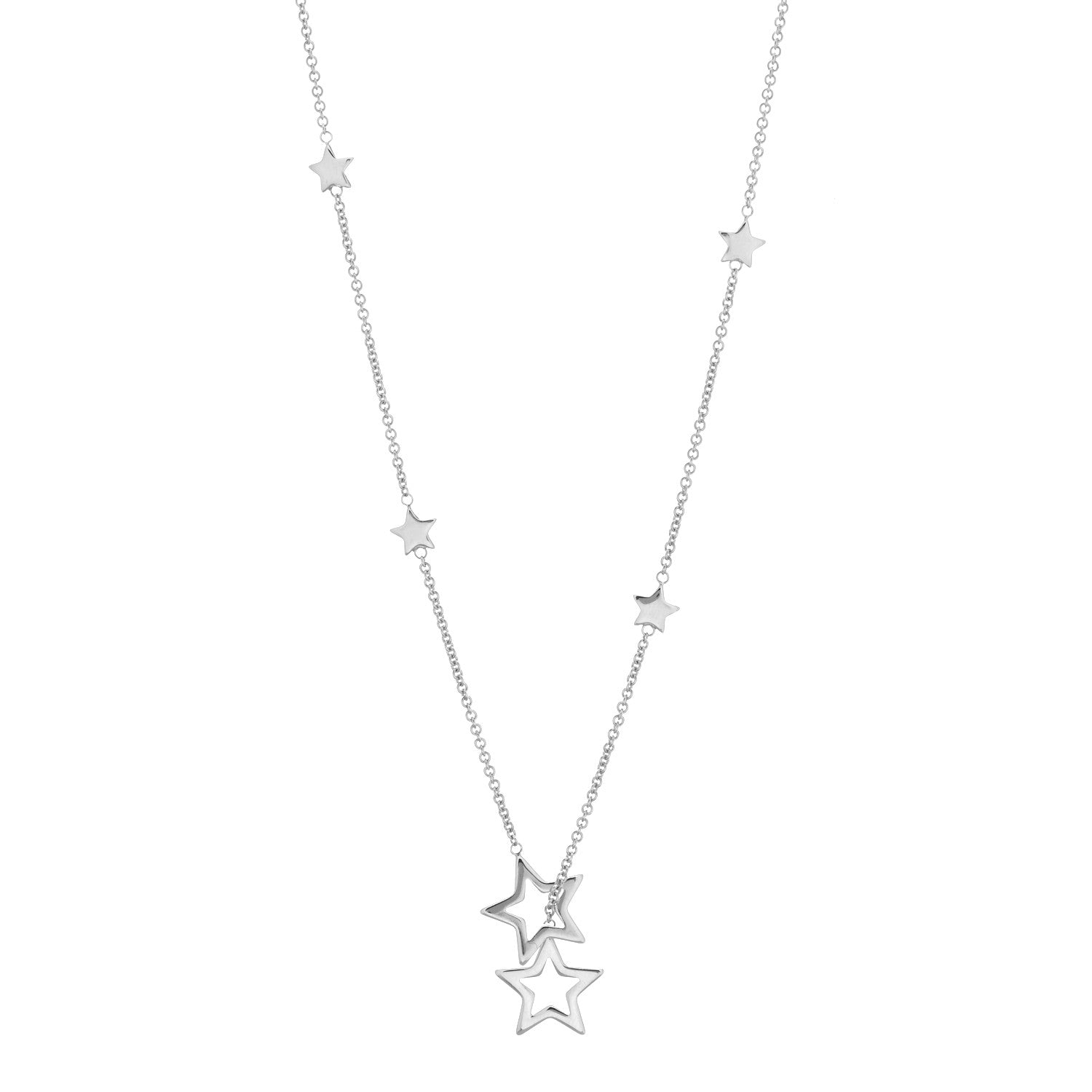 Tiffany Sterling Silver Star Lariat Necklace 1 of 7