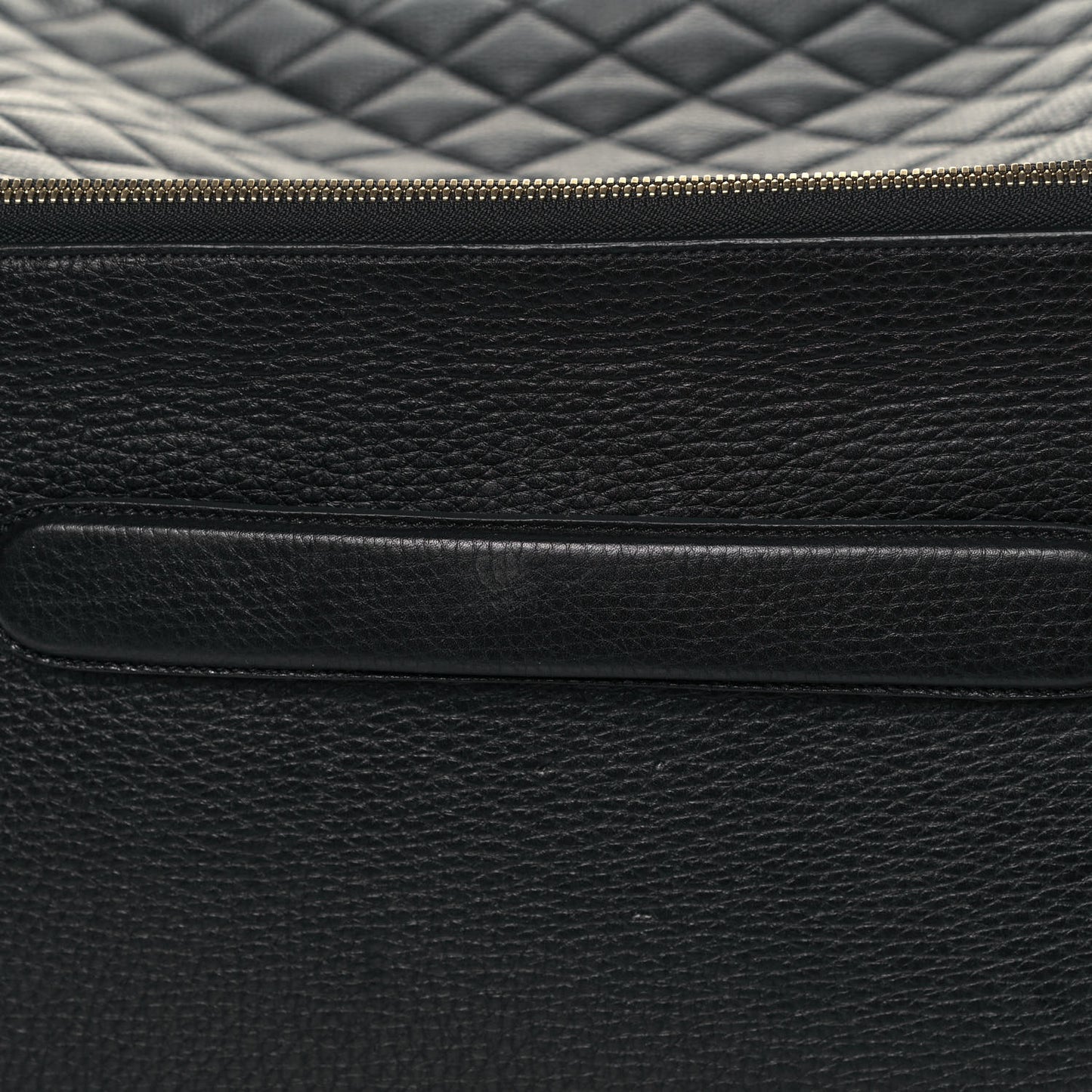Calfskin Quilted Coco Case Trolley Black