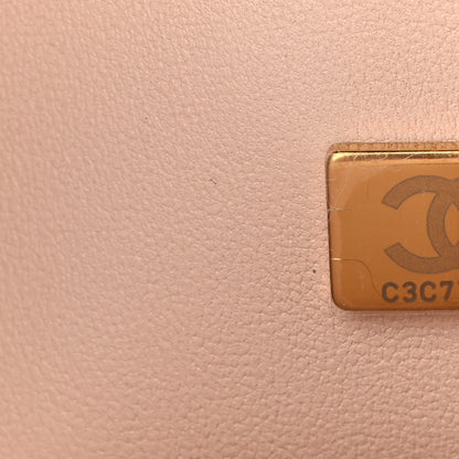 Chanel Caviar Quilted Medium Double Flap Light Beige 7 of 10
