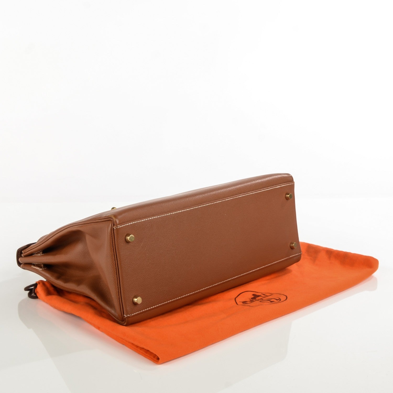 Hermes Courchevel Kelly Retourne 35 Gold 21 of 25