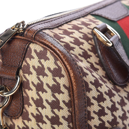 Gucci Fabric Pied De Poule Medium Seventies Web Boston Brown 8 of 15