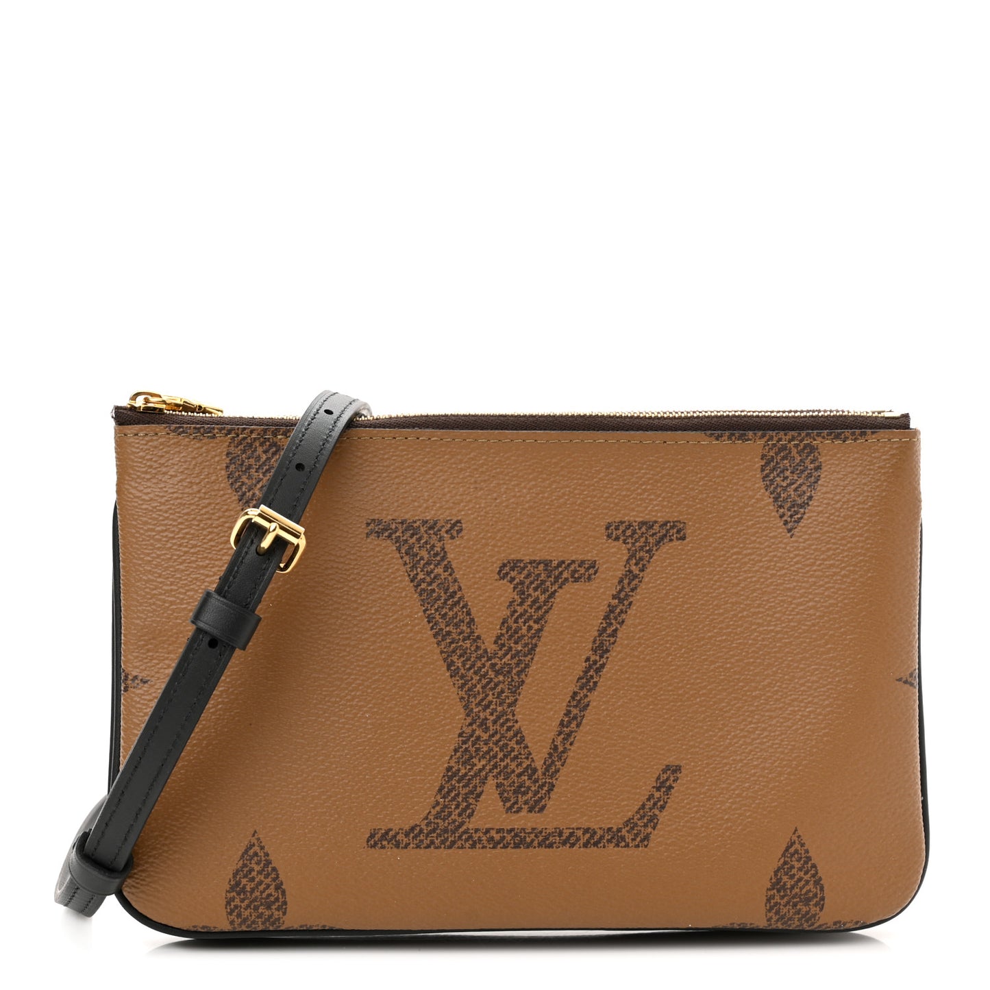 Reverse Monogram Giant Double Zip Pochette