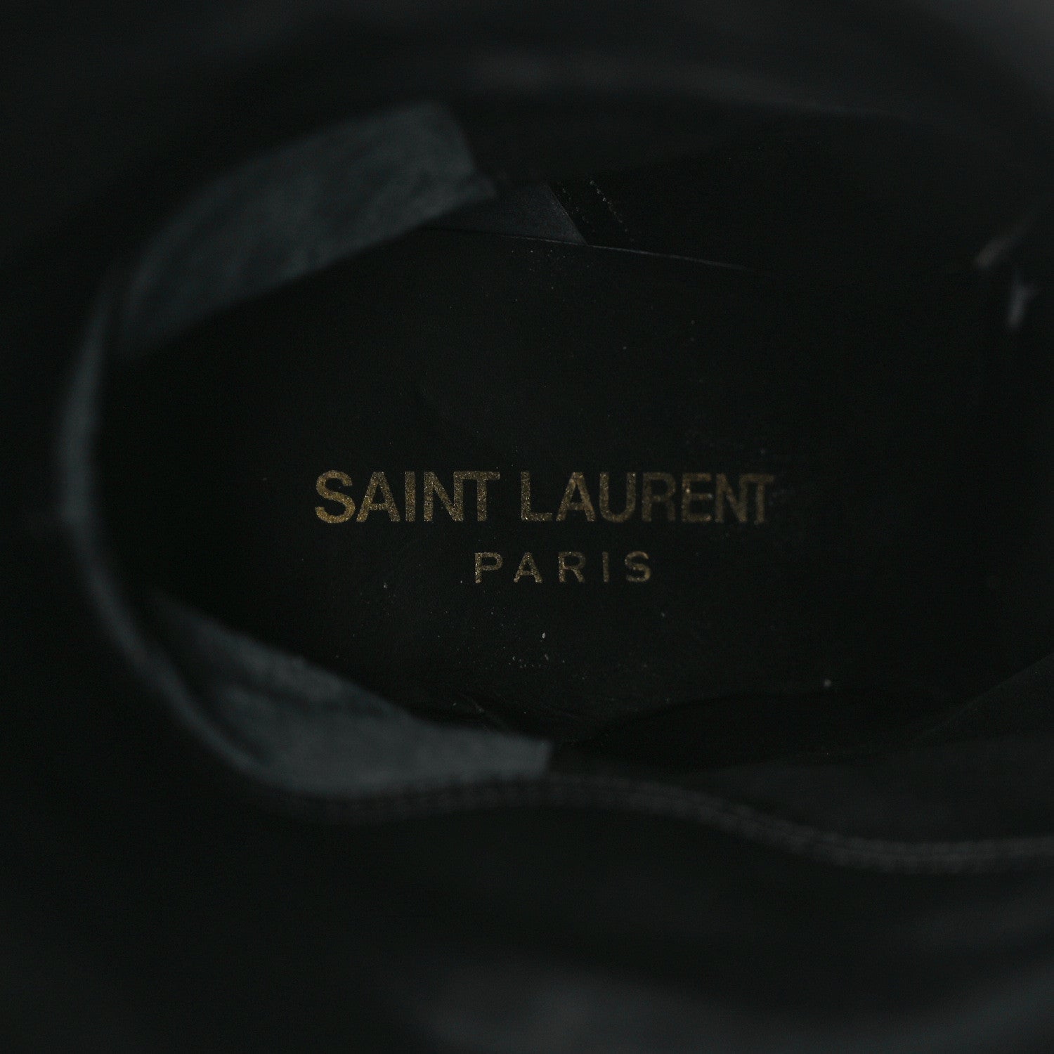 Saint Laurent Velluto Master Ostrich Yeti 110 Short Boots 37 Black 7 of 8