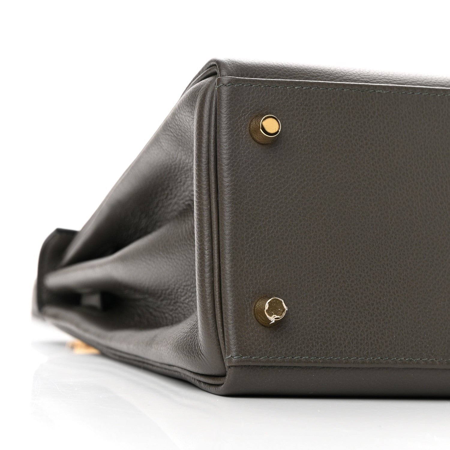 Hermes Evercolor Kelly Retourne 28 Vert De Gris 8 of 12