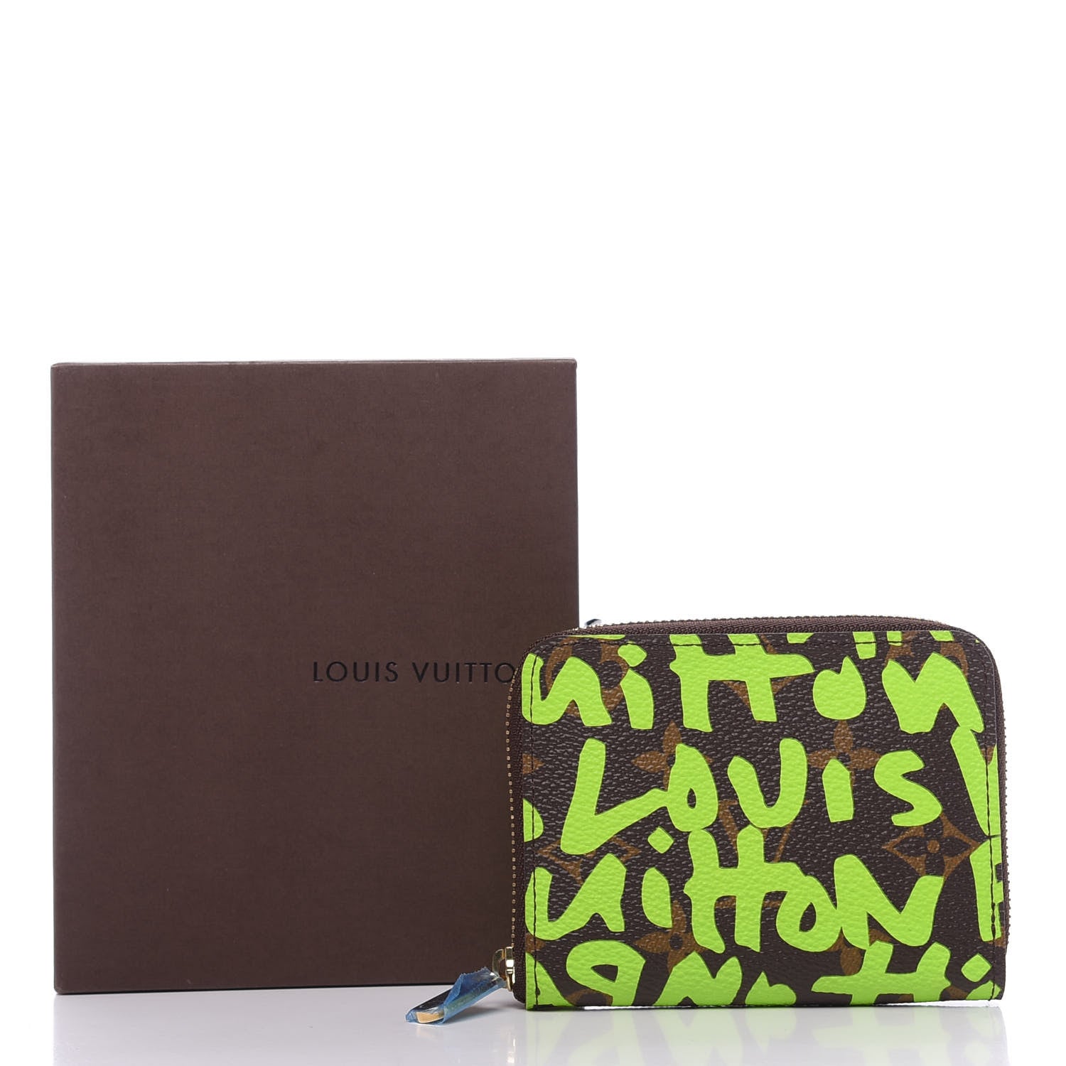 Louis Vuitton Monogram Graffiti Zippy Coin Purse Wallet Green 10 of 10