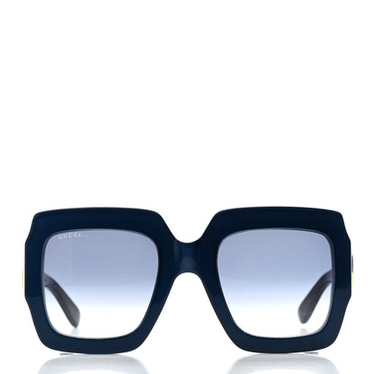 Gucci Acetate Square Web Frame GG0178S Sunglasses Navy 2 of 4