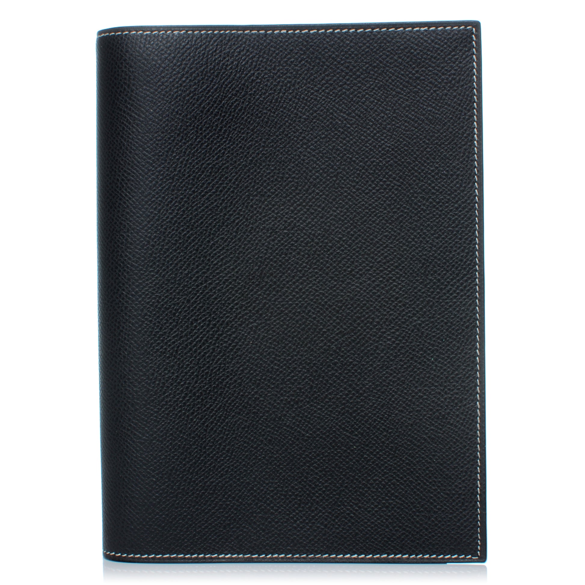 Hermes Epsom Globe Trotter Agenda Cover Graphite and Blue Jean 1 of 6