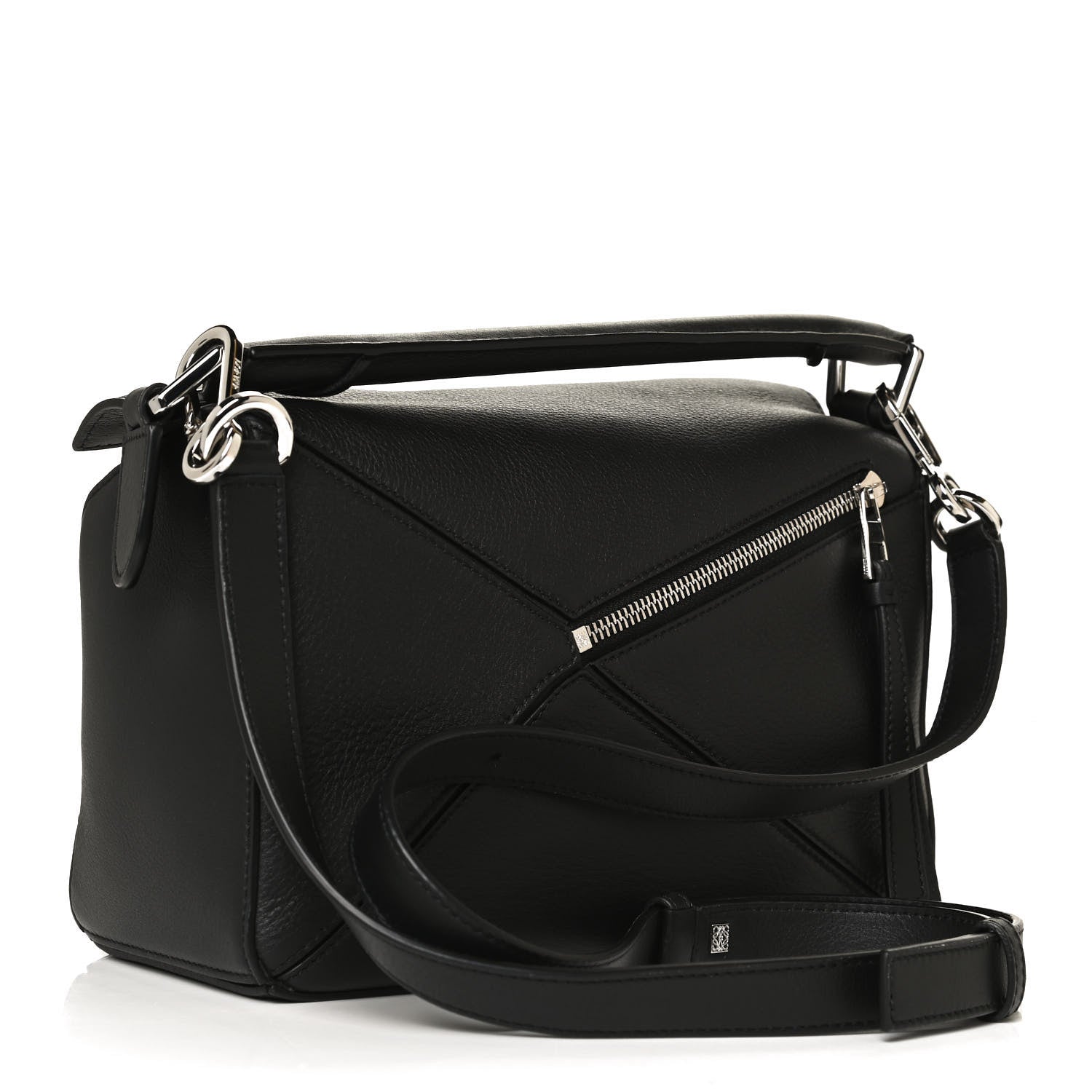 Loewe Calfskin Small Puzzle Bag Black 3 of 9