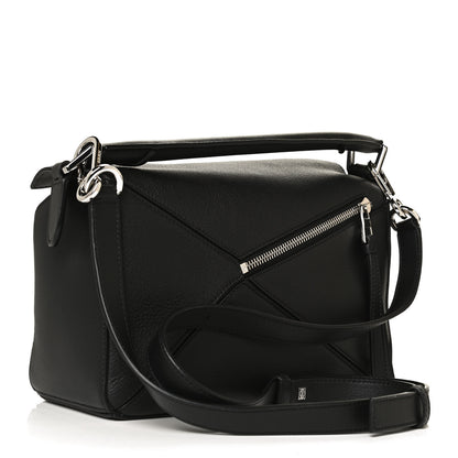 Loewe Calfskin Small Puzzle Bag Black 3 of 9