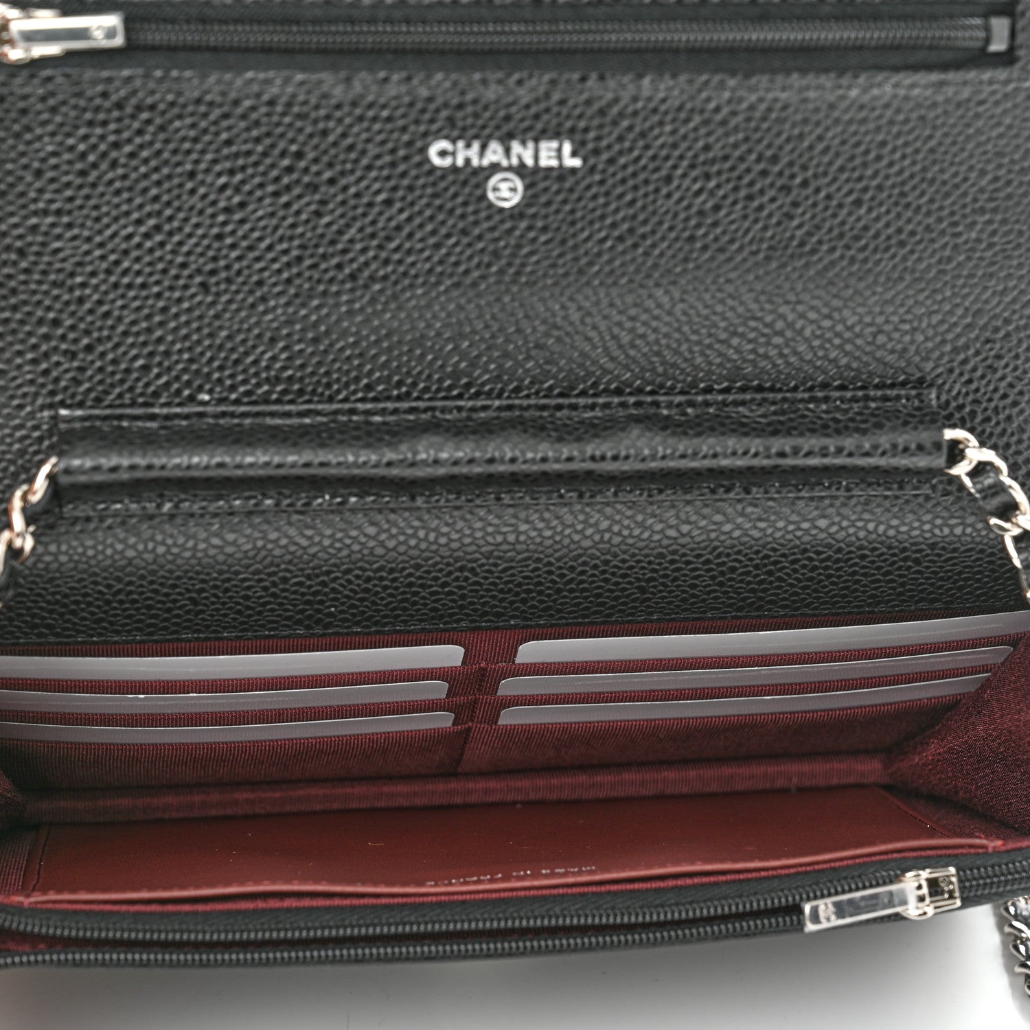 Chanel Caviar Quilted Wallet On Chain WOC Black 5 of 12