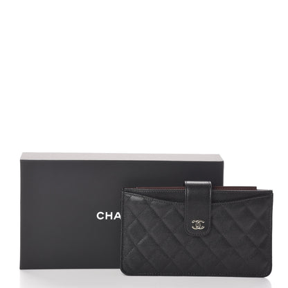 Chanel Caviar Quilted Classic Strap Pouch Black 10 of 10